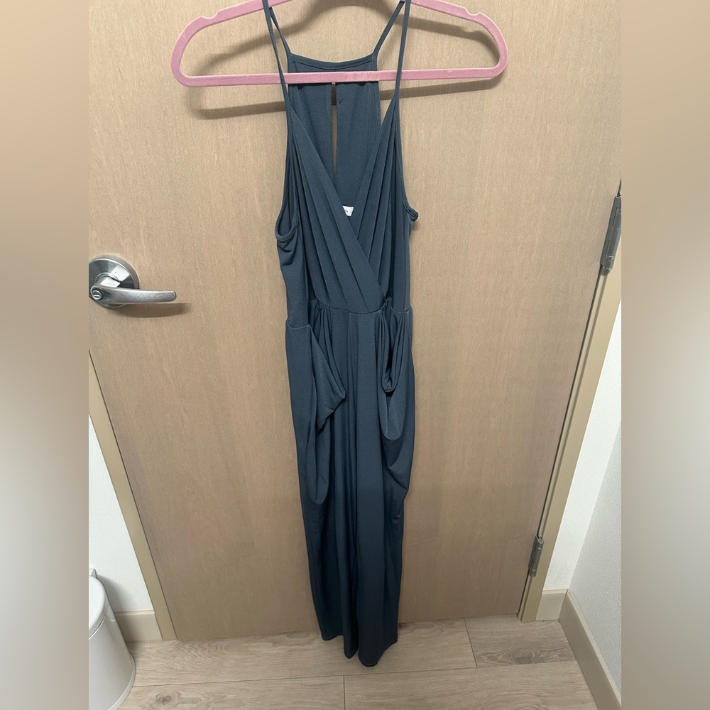 BCBGeneration Drape Pocket Jumpsuit Womens Size S